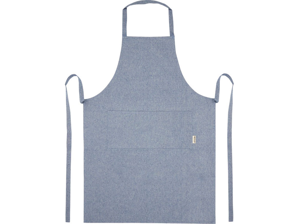 Pheebs 200 g/m2 recycled cotton apron, синий