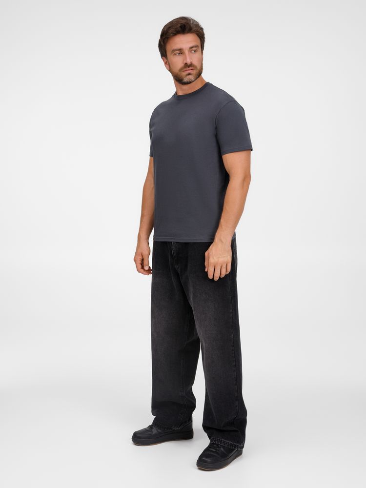 Футболка унисекс T-Bolka 180, темно-серая, размер L