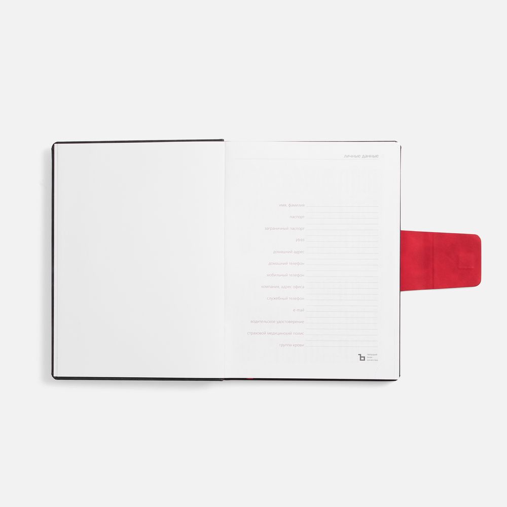 Ежедневник с хлястиком N8 на заказ