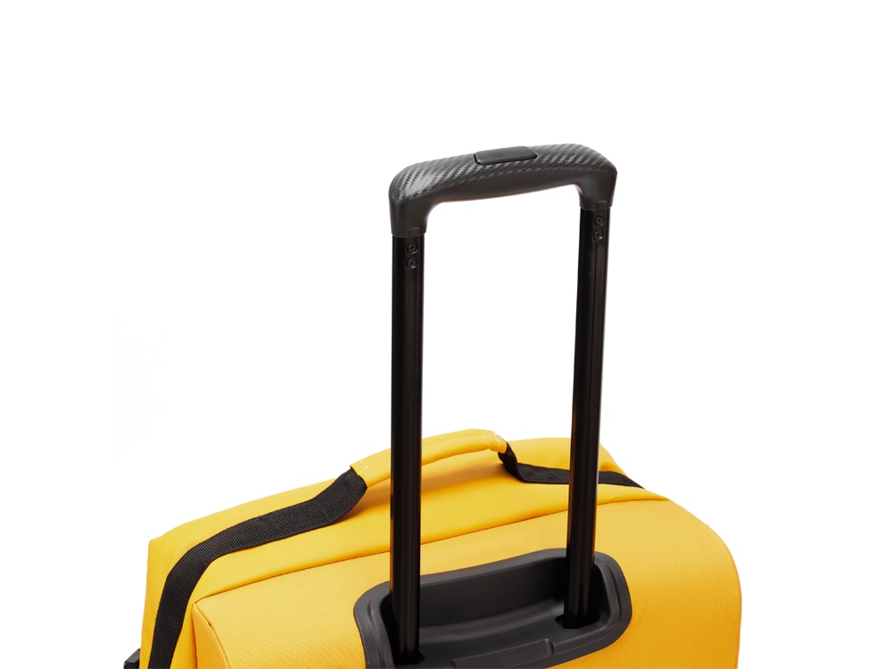 Сумка на колесах TORBER РИТМ, желтый, полиэстер 900D с PU покрытием, 60 х 38 х 25,5 см, 57 л