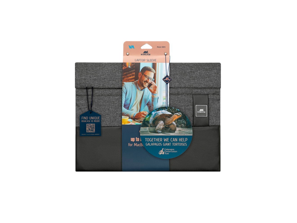 RIVACASE 8805 black melange чехол для MacBook Pro 16 и Ultrabook 15.6 / 12