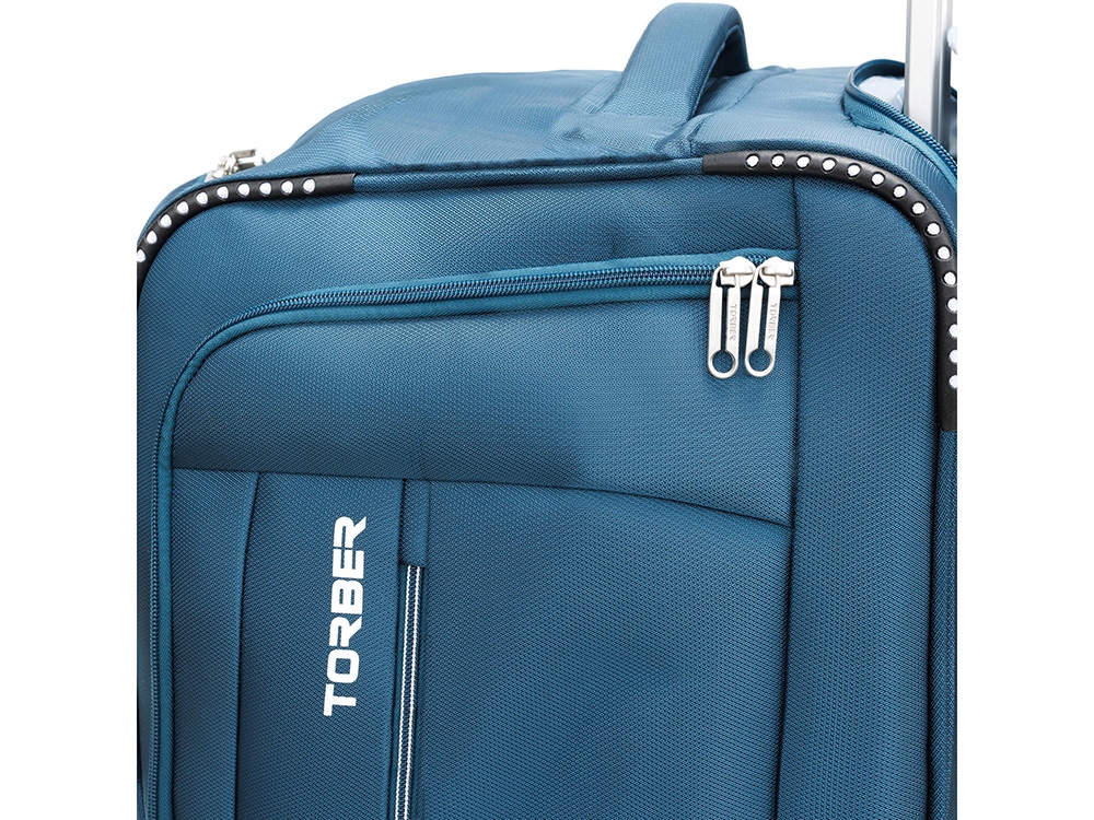 Сумка на колесах TORBER ВИВИ, синий, полиэстер, 69 х 30 х 32 см, 56 л