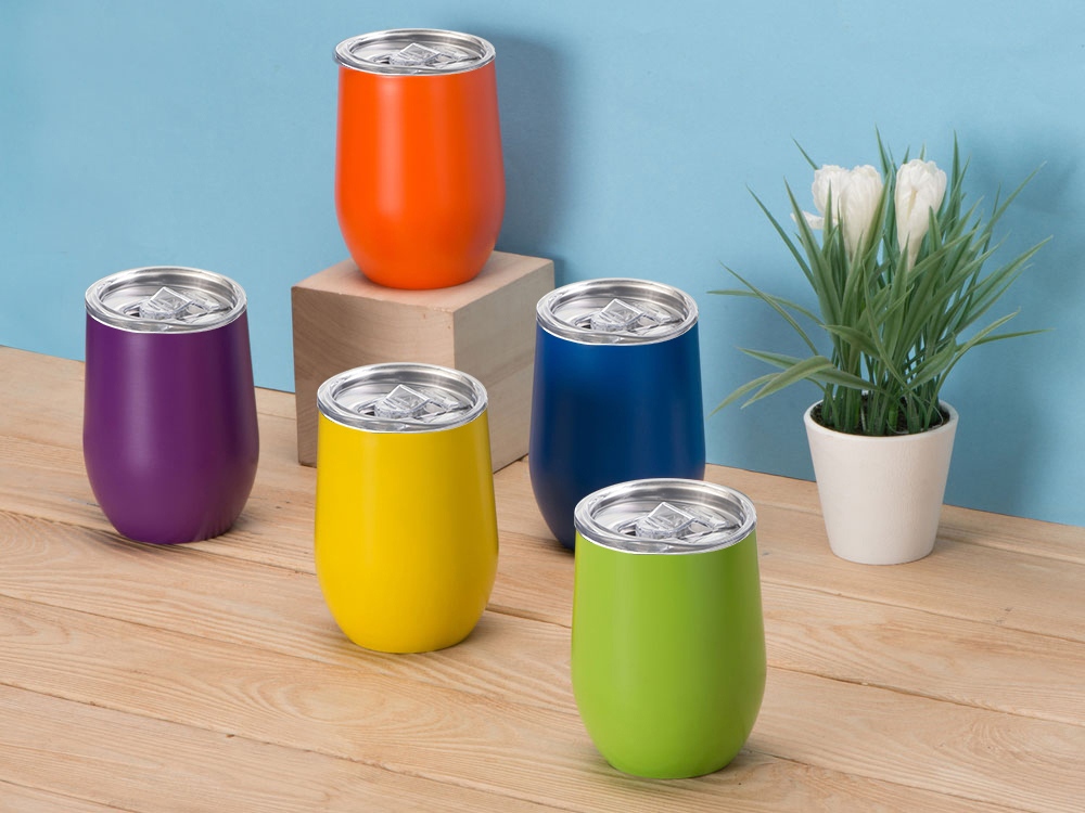 Вакуумная термокружка Sense, непротекаемая крышка, серый (Р)