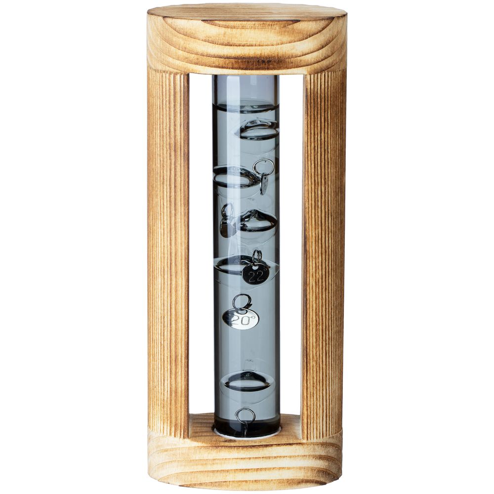 Термометр «Галилей» в деревянном корпусе фото на сайте Print Logo.