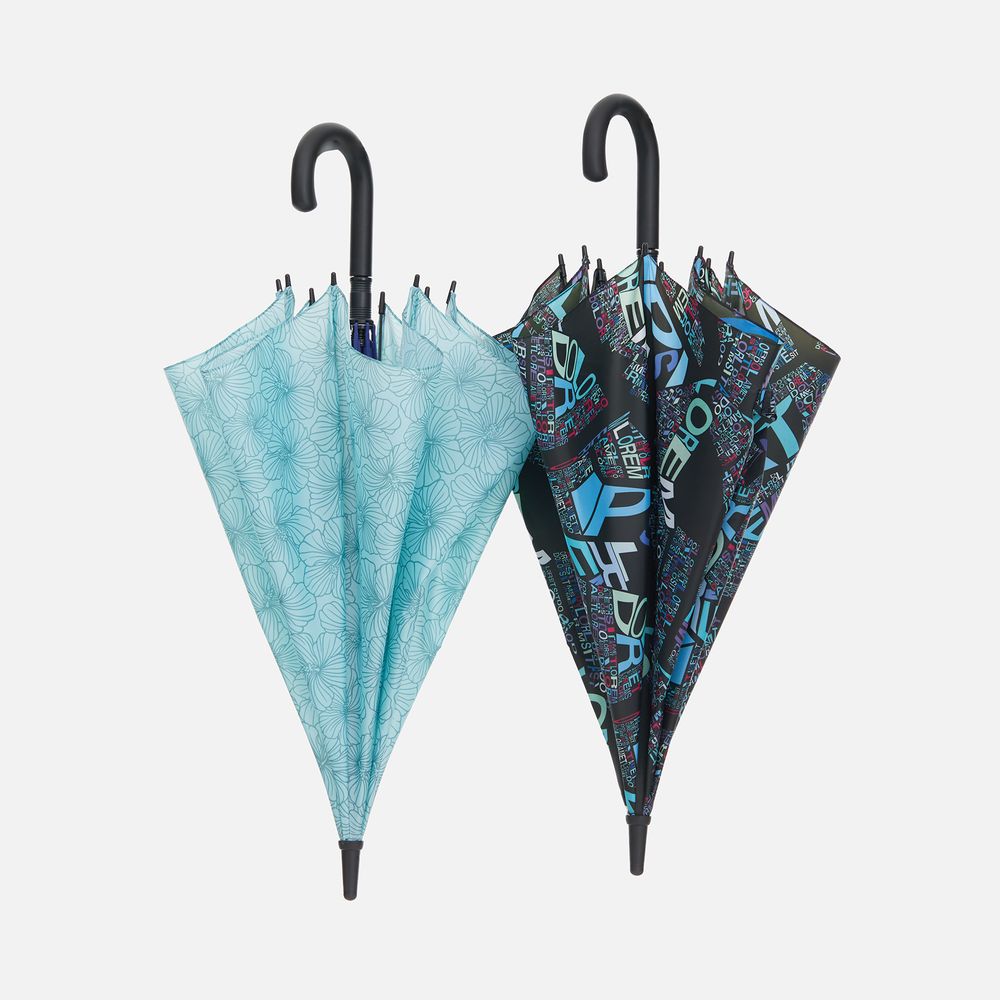 Зонт-трость Undercolor с полной запечаткой на заказ фото на сайте Print Logo.