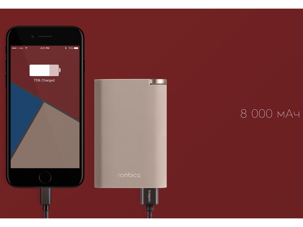 Внешний аккумулятор Rombica NEO Alfa Gray (Р)