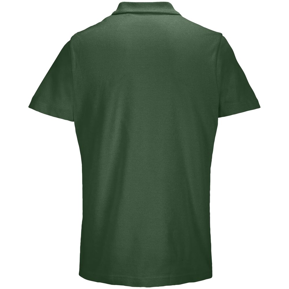 Рубашка поло унисекс Pulse, темно-зеленая, размер L