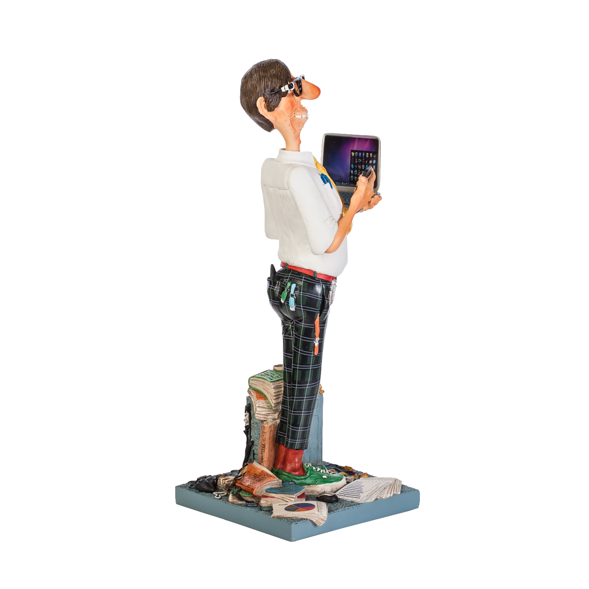 Скульптура "Компьютерный эксперт" — пример нанесения логотипа () | Print Logo