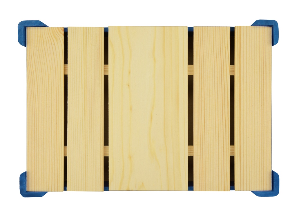 Подарочная деревянная коробка, синий