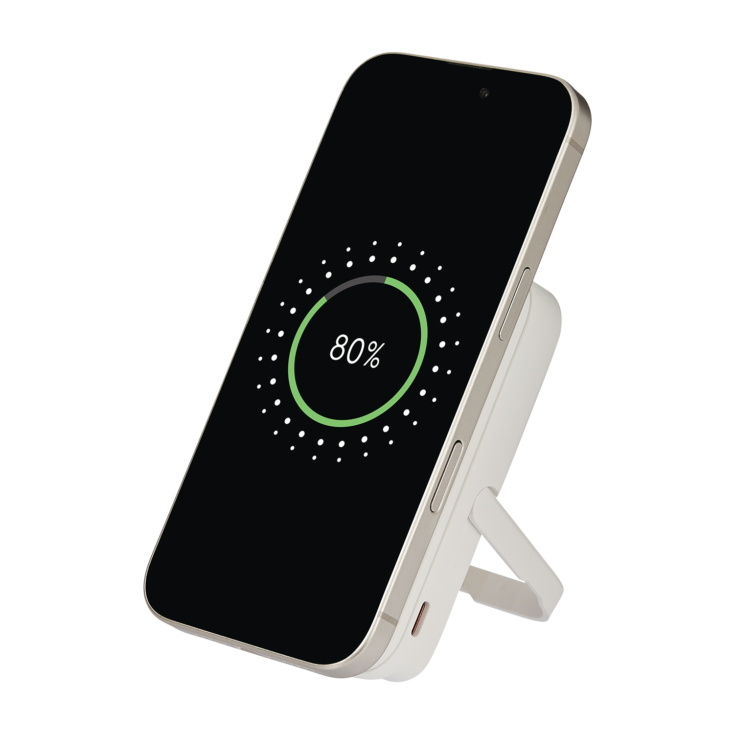 Внешний аккумулятор Union PD 10000mAh с функцией беспроводной зарядки 15W, белый