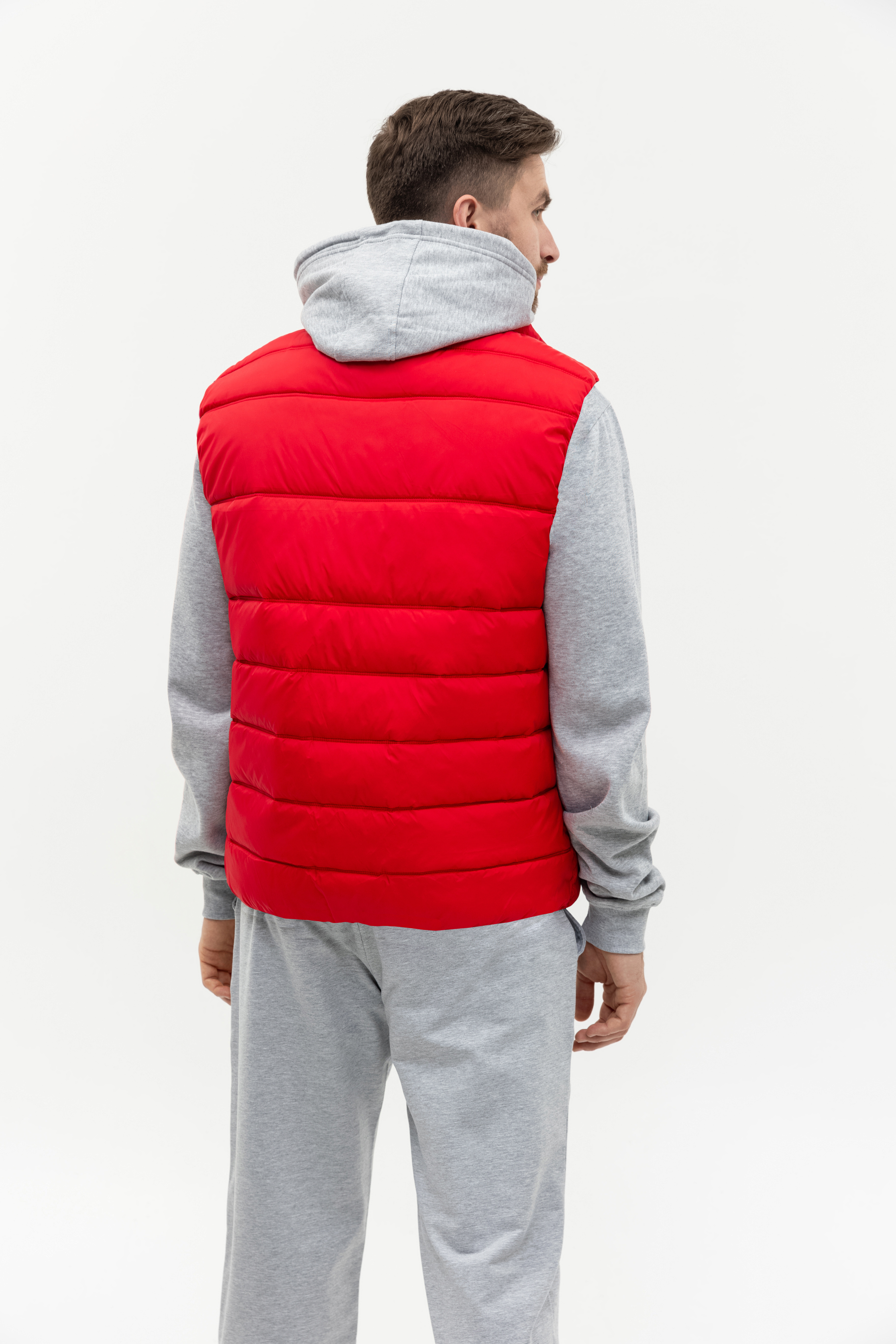 Жилет мужской STAN утепленный таффета 210T,65, 82, Красный,  (14)  (48/M)