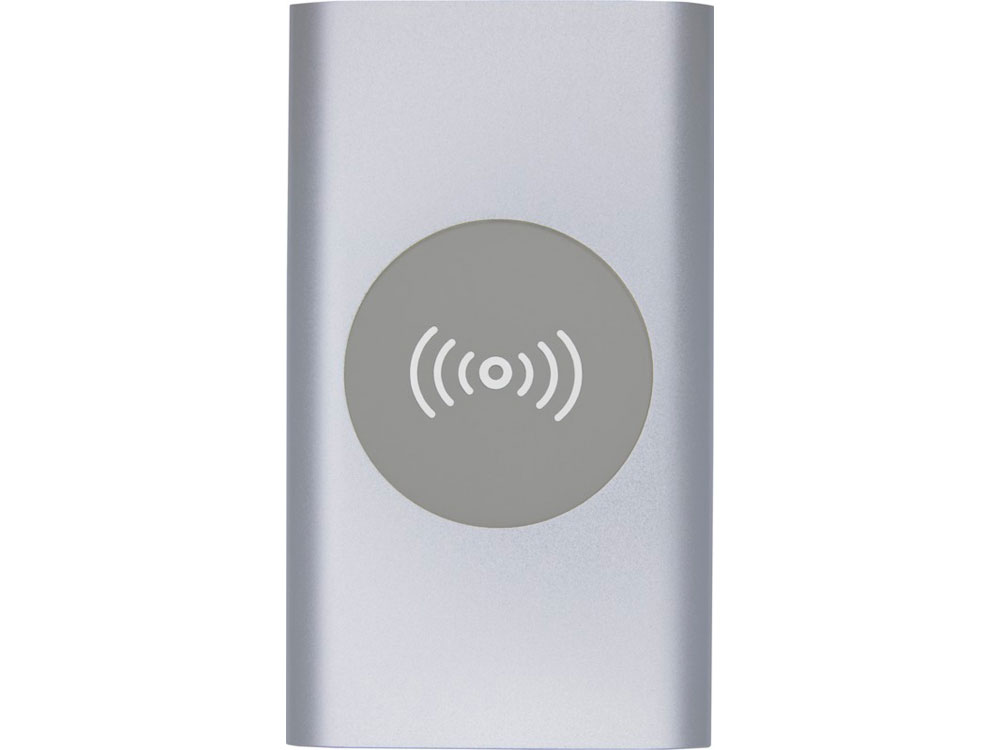 Беспроводное портативное зарядное устройство емкостью 4000 мАч Juice, серебристый