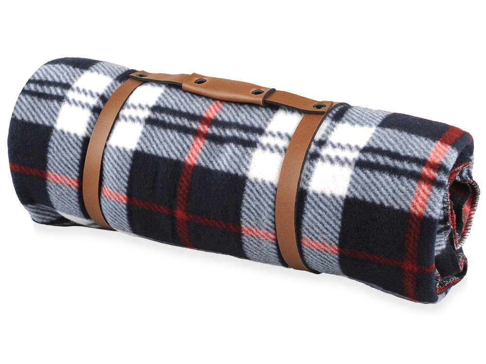 Плед Клетка с логотипом  | Print Logo