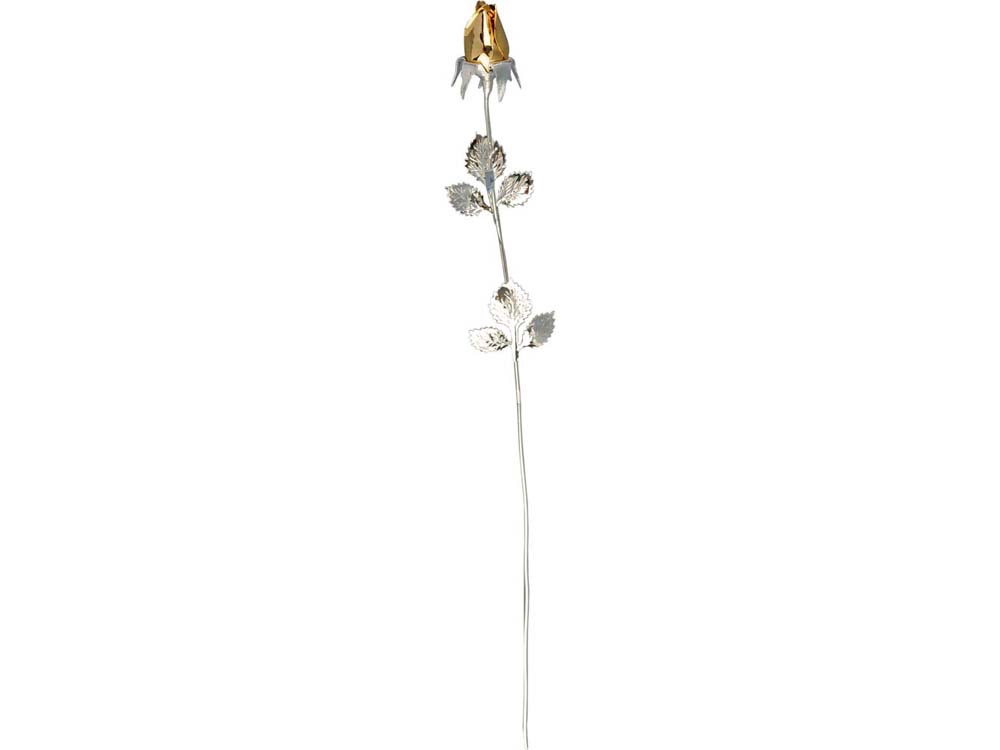 Роза с золотым бутоном с логотипом  | Print Logo