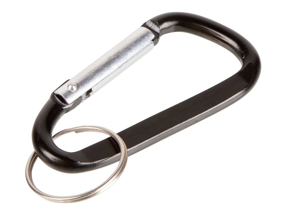 Брелок-карабин из переработанного алюминия Alumina с логотипом  | Print Logo