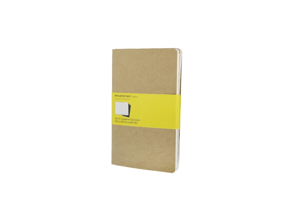 Набор записных книжек А5 Cahier (в клетку) с логотипом Moleskine | Print Logo