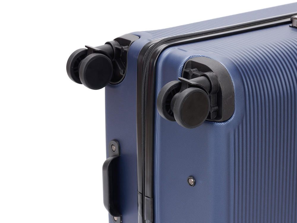 Чемодан TORBER ОНЕГА, синий, ABS-пластик, 79,5 х 51 х 29 см, 103 л