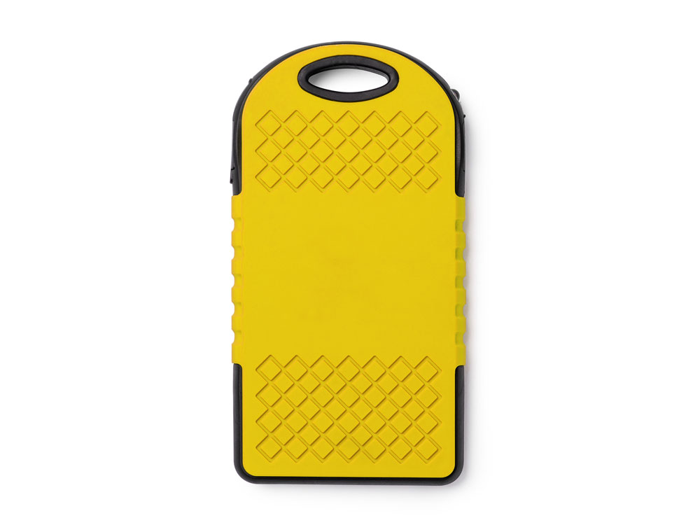 Портативный внешний аккумулятор DROIDE на солнечной батарее, желтый