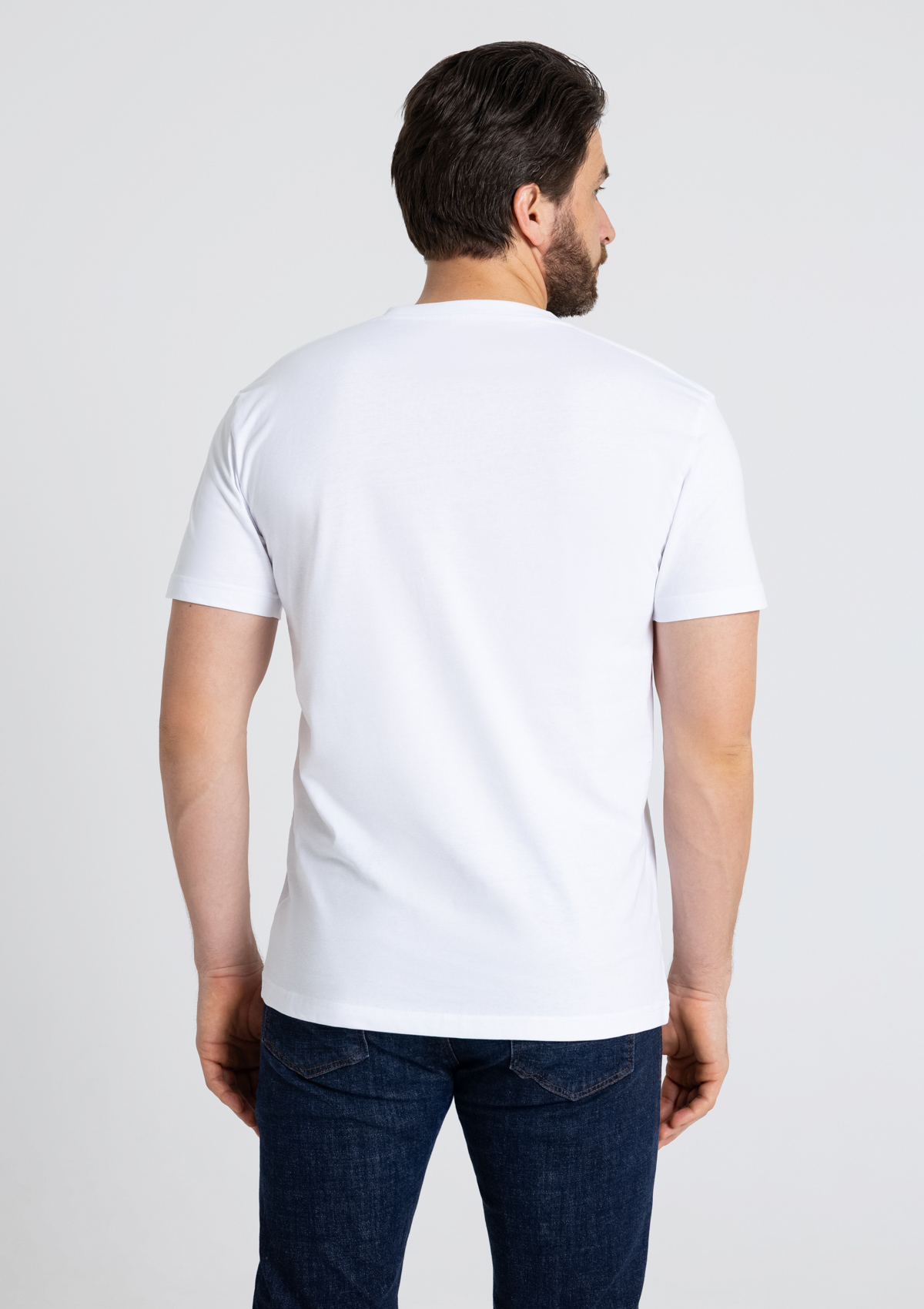 Футболка мужская STAN хлопок 180, 08, Белый,  (10/1)  (58/4XL)