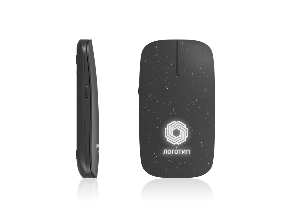 Беспроводная мышь c подсветкой Pokket2 Eco с логотипом Xoopar | Print Logo