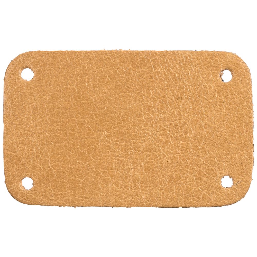 Лейбл кожаный Beta, S с логотипом сделано в России | Print Logo