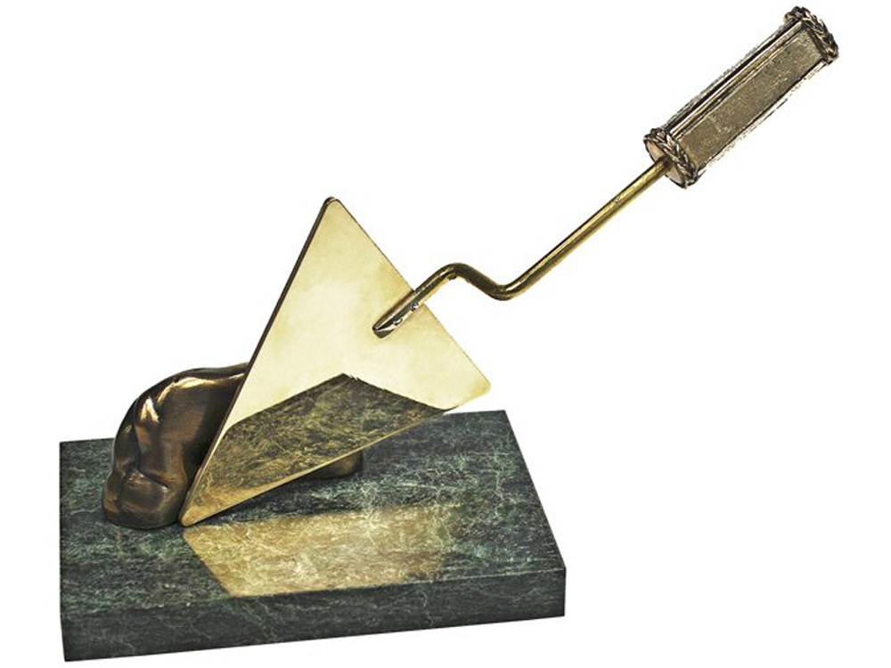 Статуэтка Строительный мастерок с логотипом  | Print Logo