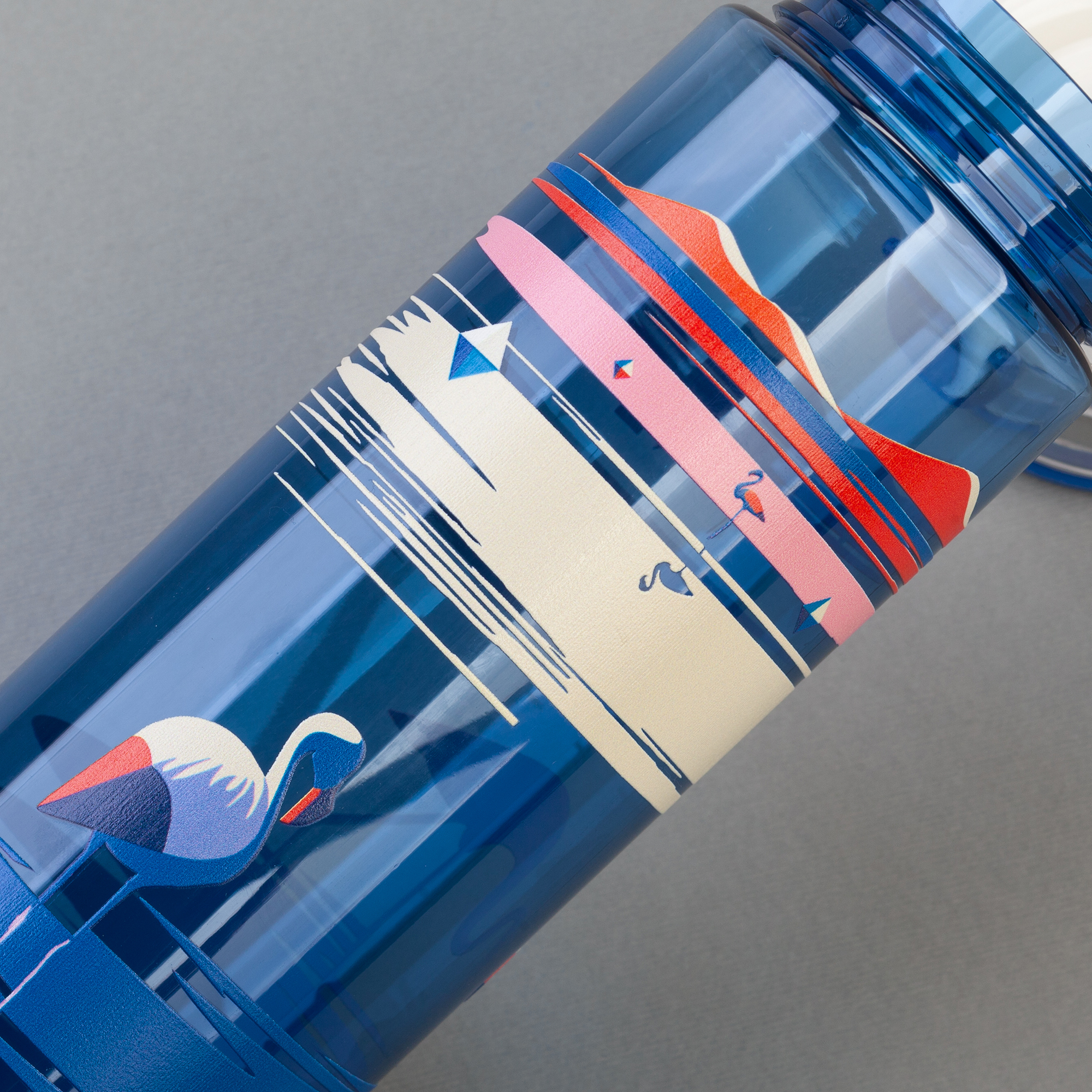 Бутылка для воды "Vita" 600 мл, оранжевый с белым