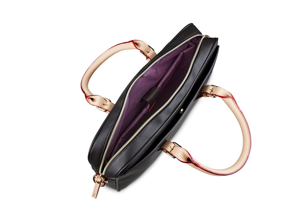 Портфель женский BUGATTI ЭЛЛА | ELLA 15'', тёмно-коричневый, полиуретан, 38х6х27,5 см