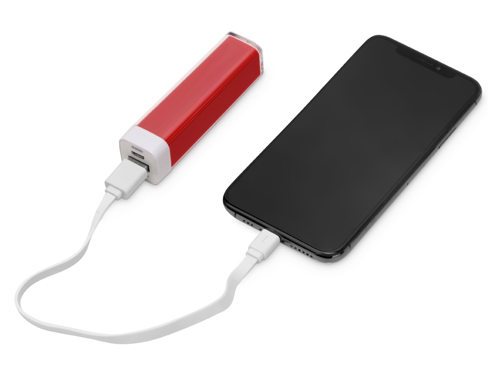 Портативное зарядное устройство Ангра, 2200 mAh, красный