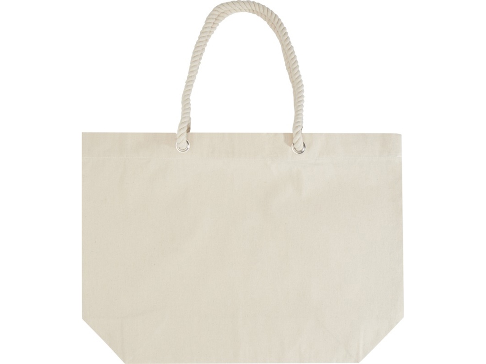 Florida пляжная эко-сумка из переработанного материала, сертифицированного по стандарту GRS, плотностью 270 г/м² 18L - Натуральный / Натуральный