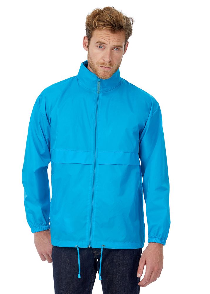 Ветровка Sirocco ярко-синяя фото на сайте Print Logo.