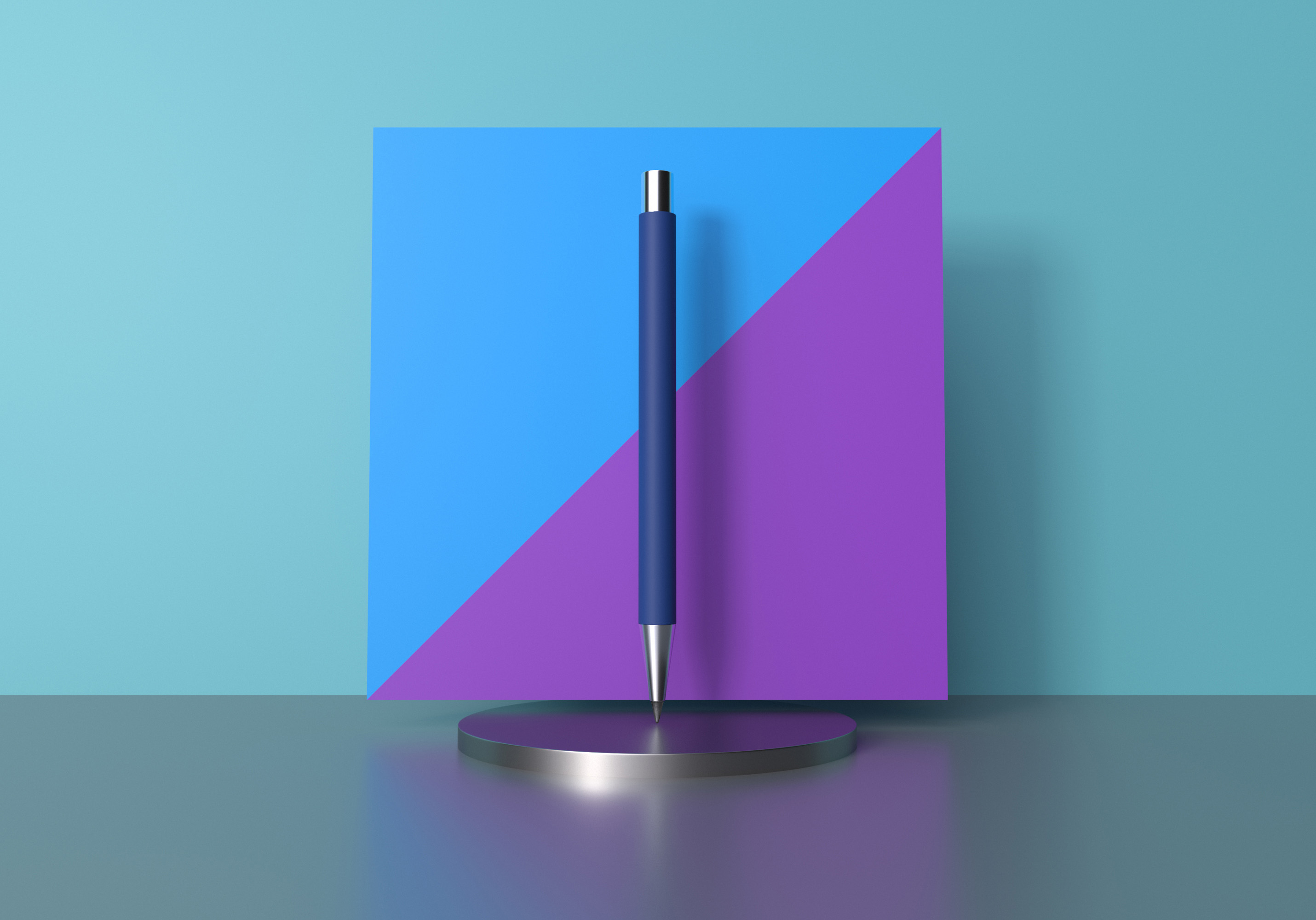 Карандаш "Aurora" из переработанного алюминия, покрытие soft touch, черный