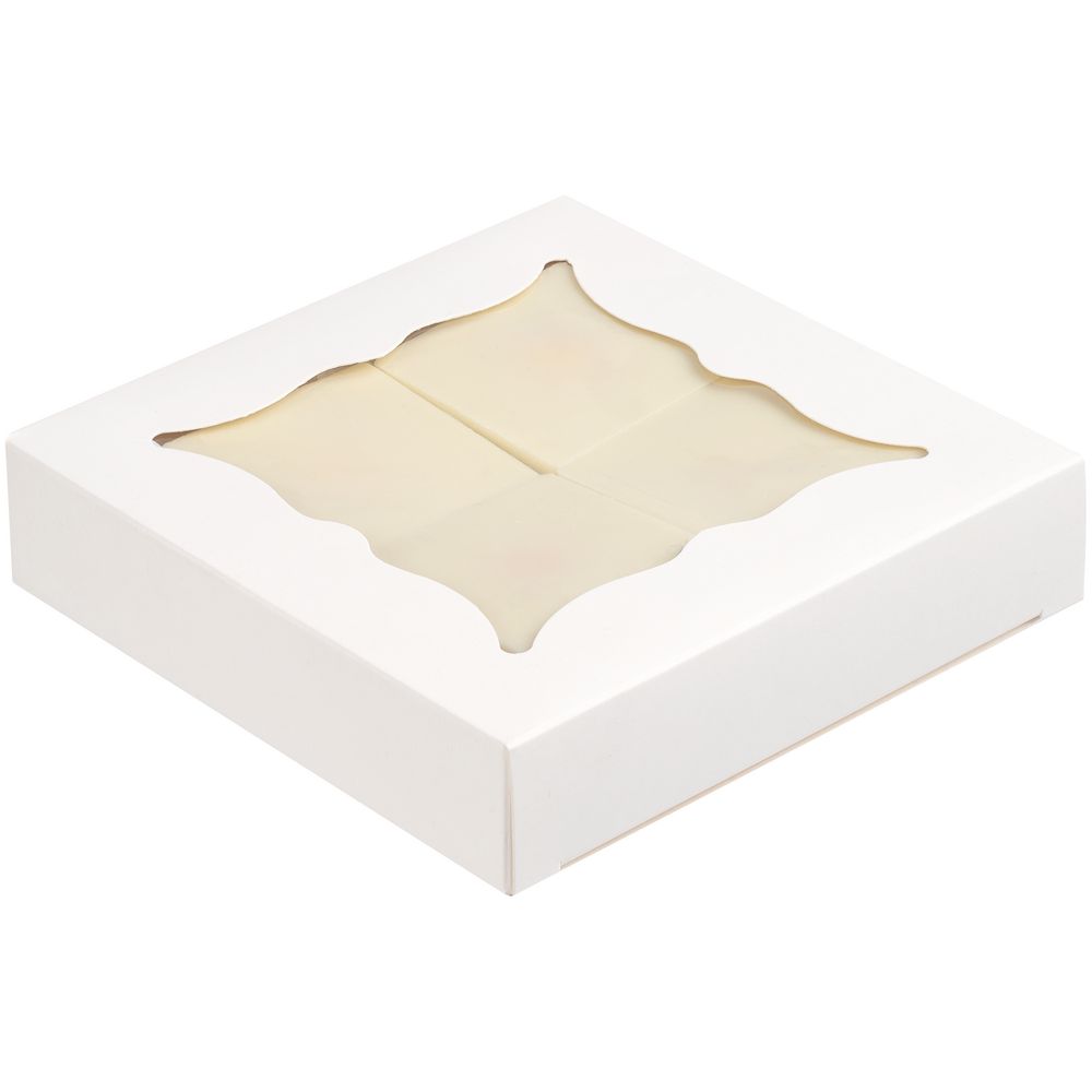 Набор из 4 печений Dream White на заказ — пример нанесения логотипа (сделано в России) | Print Logo