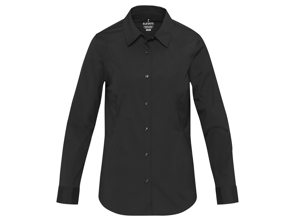 Carnelian женская рубашка из поплина - сплошной черный