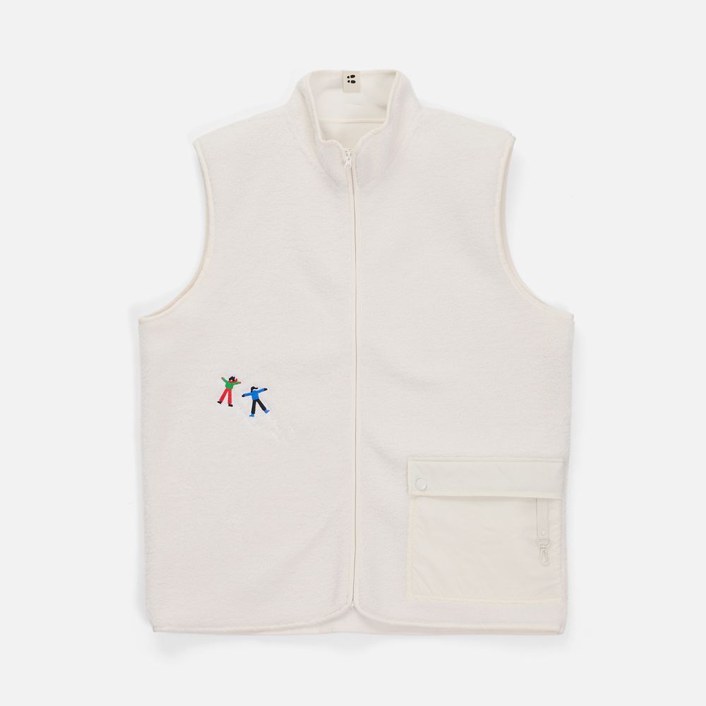 Жилет унисекс Oblako, молочно-белый, размер ХL/ХХL