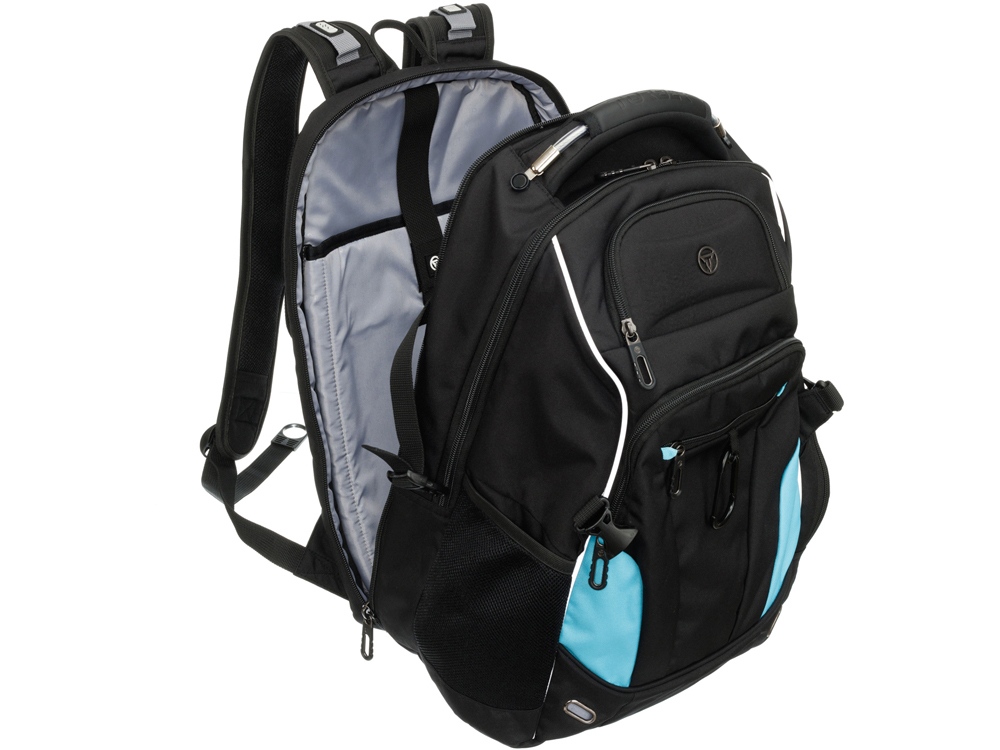 Рюкзак TORBER XPLOR с отделением для ноутбука 15, чёрный, полиэстер 900D, 34x22x46 см, 34л