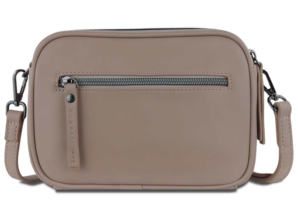 Сумка кросс-боди женская BUGATTI АЛМАТА | ALMATA, песочная, полиуретан, 21,5х6х15 см