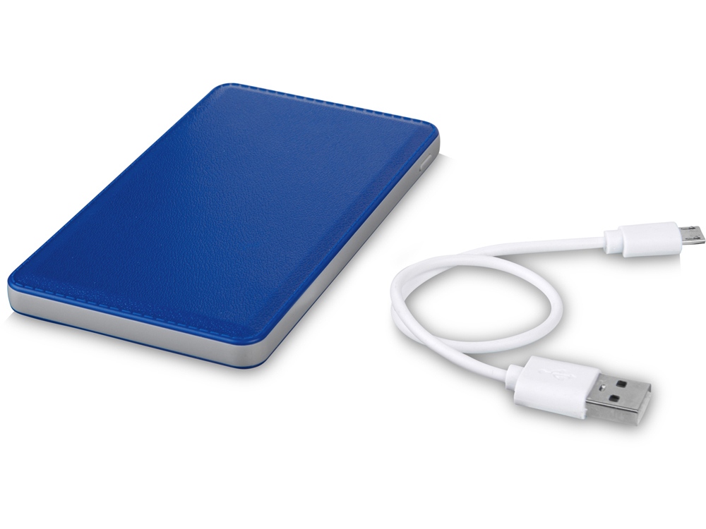 Phase Беспроводной внешний аккумулятор имеет емкость 3000 мА/ч, синий