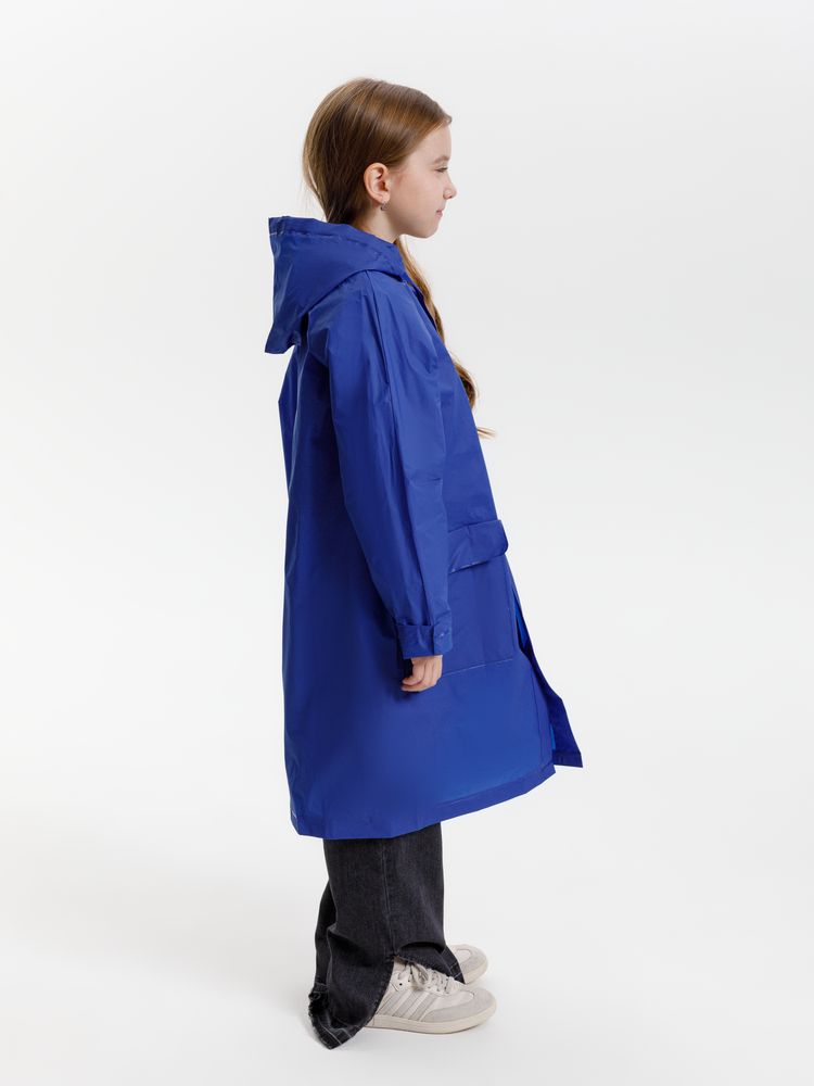 Дождевик детский RainDrop Kids, ярко-синий, 12 лет (рост 142-152)