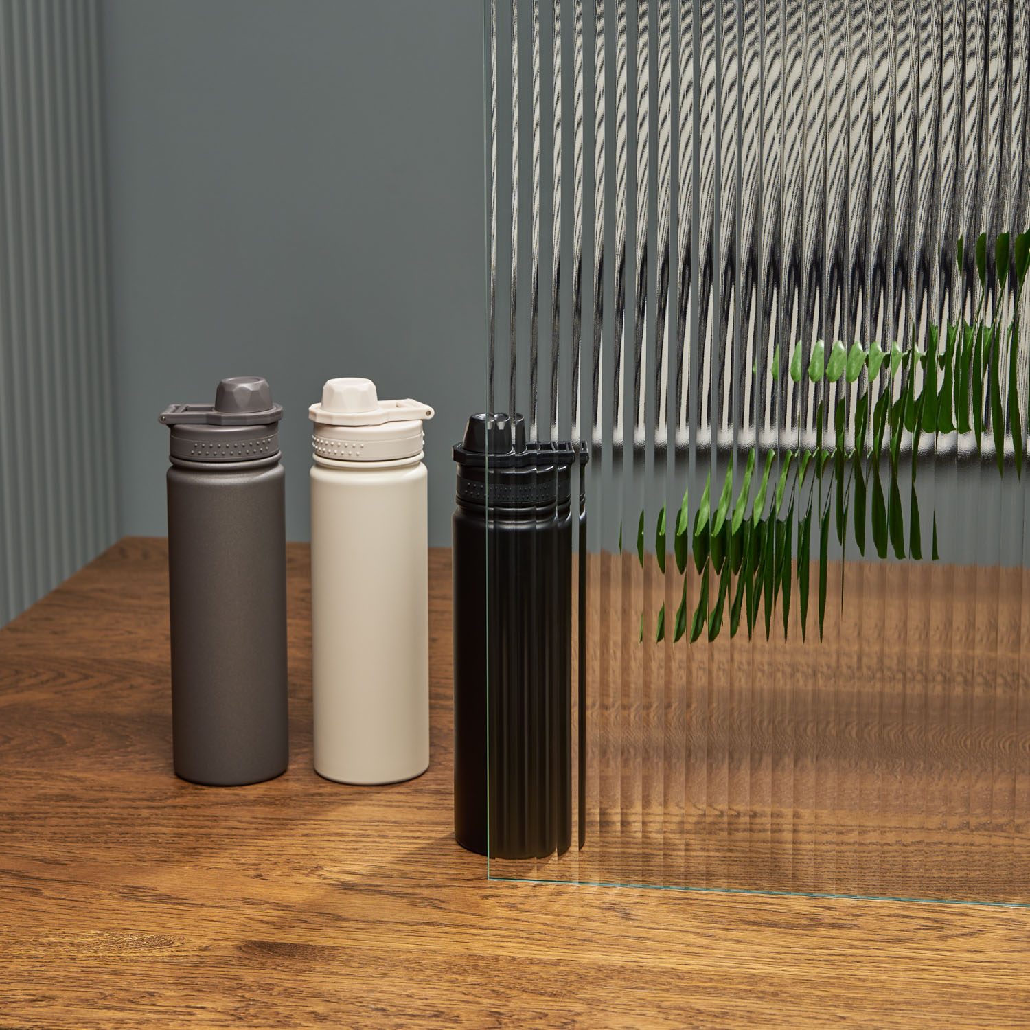 Термобутылка вакуумная герметичная Савона (Savona), бежевая