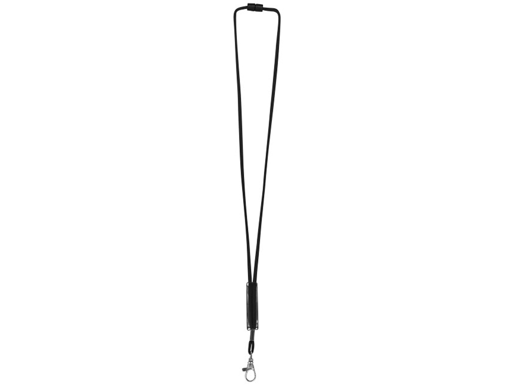 Шнурок Landa с регулируемой вставкой, черный