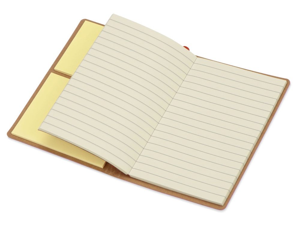 Блокнот А6 Write and stick с ручкой и набором стикеров, серый