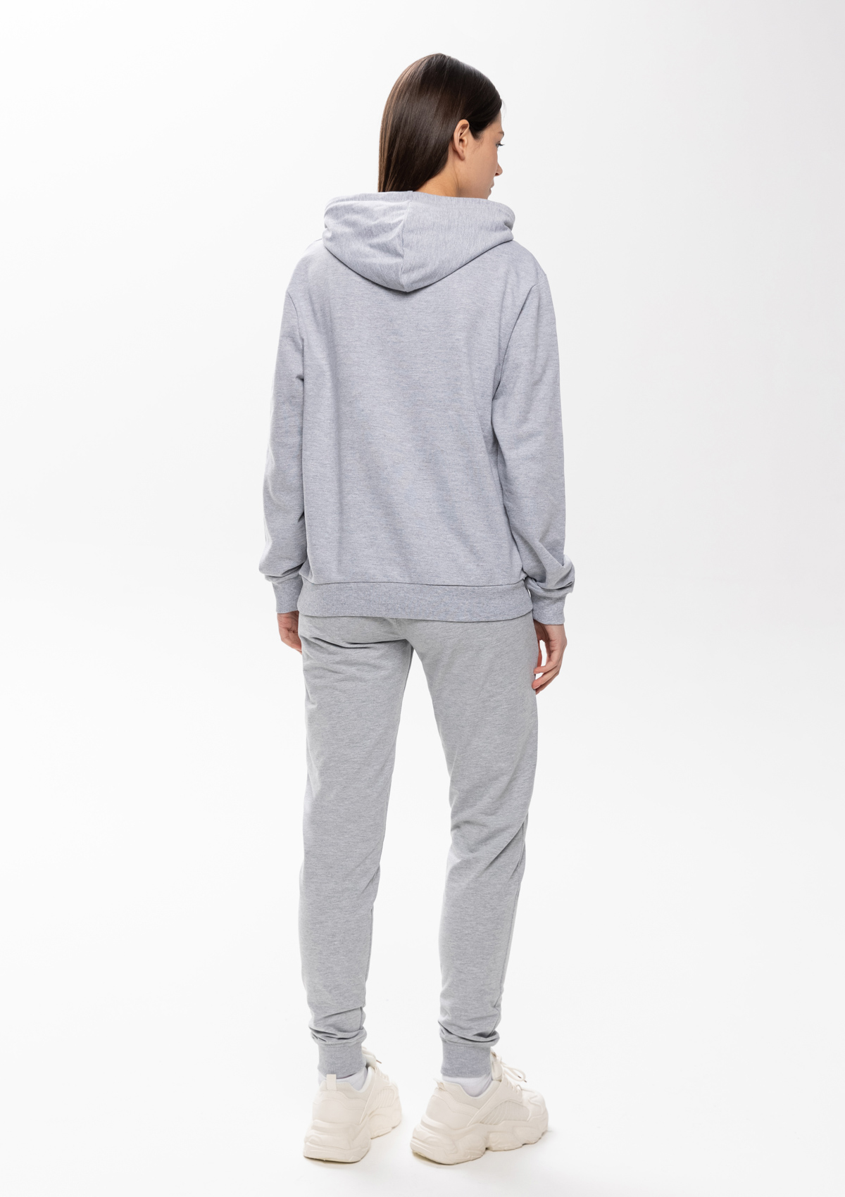 Худи унисекс STAN футер без начёса 260, 23, Серый меланж,  (50/60)  (40/3XS)