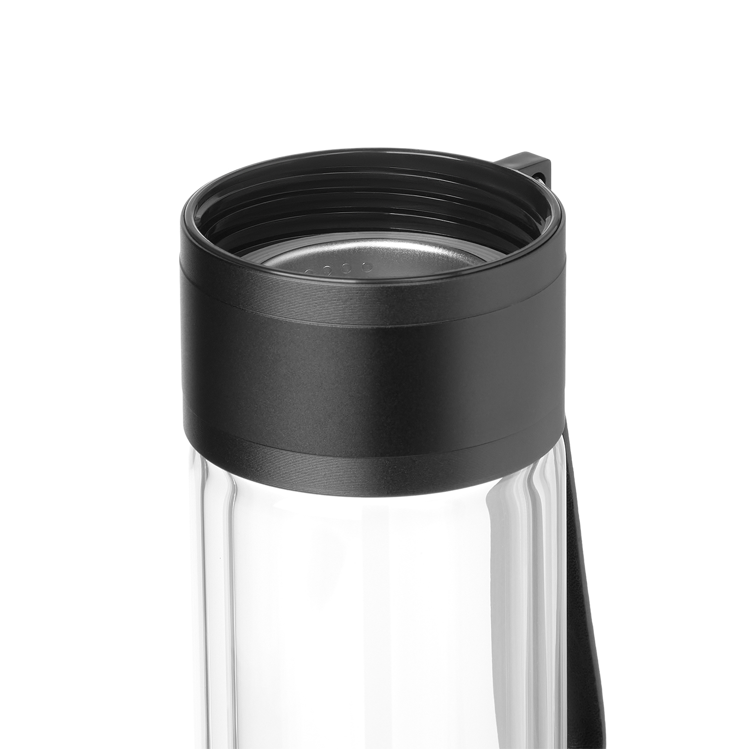 Бутылка стеклянная с двойными стенками Терсо (Terso), синяя фото на сайте Print Logo.