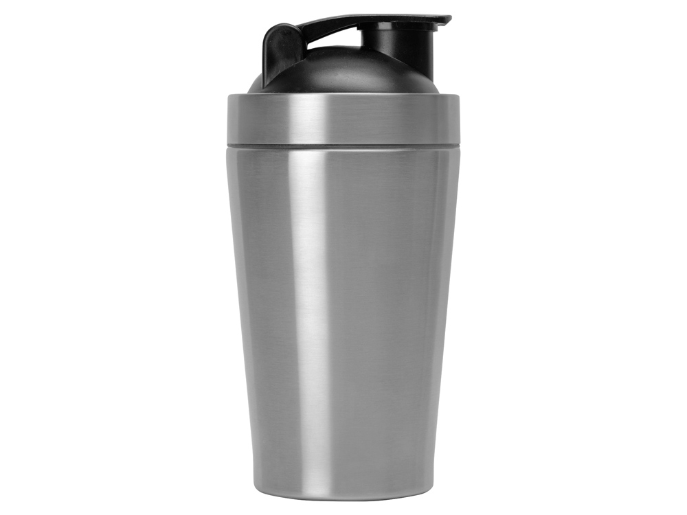 Спортивный шейкер из нержавеющей стали Top Up, 500 мл, серебристый (Р)