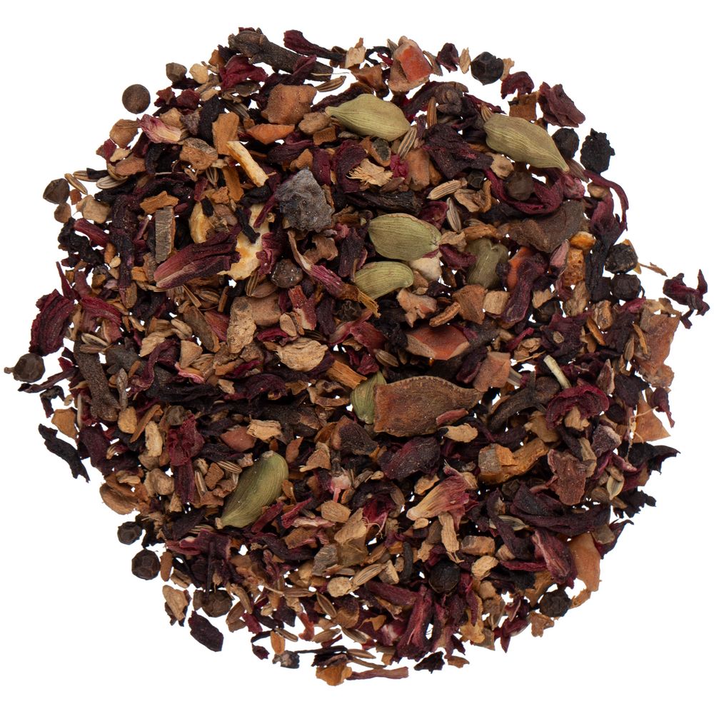 Чай фруктовый «Глинтвейн» — пример нанесения логотипа (сделано в России) | Print Logo