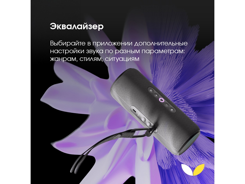 Умная портативная колонка Яндекс Станция Стрит с Алисой, черный (YNDX-00030BLK)