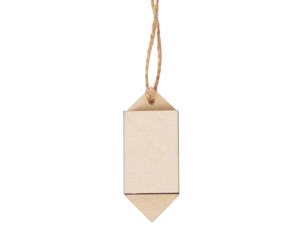 Ёлочная подвеска конфета из фанеры