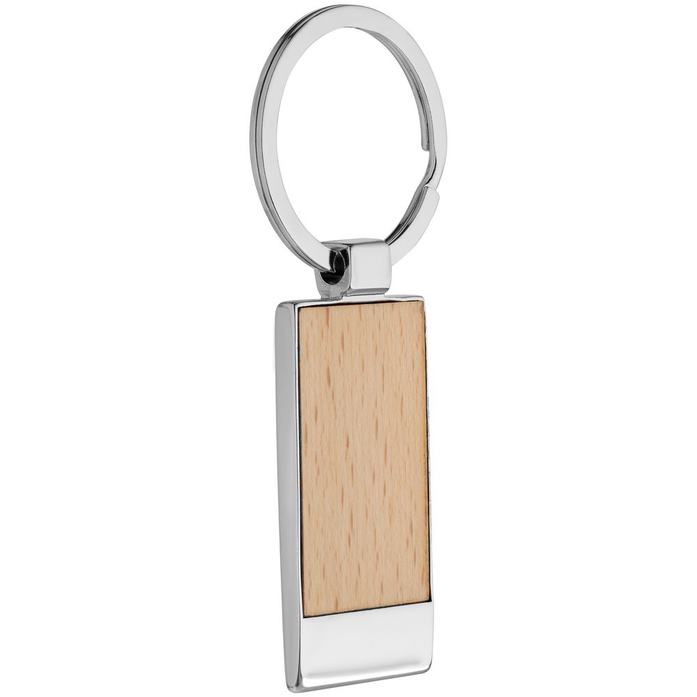 Брелок Wood Rectangle с логотипом  | Print Logo