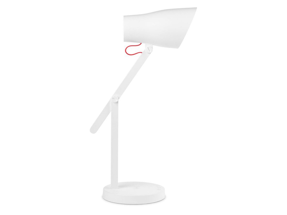 Настольная лампа c беспроводной зарядкой LED L1, 250Лм, 4.5 Вт, Qi, диммер, таймер, бел